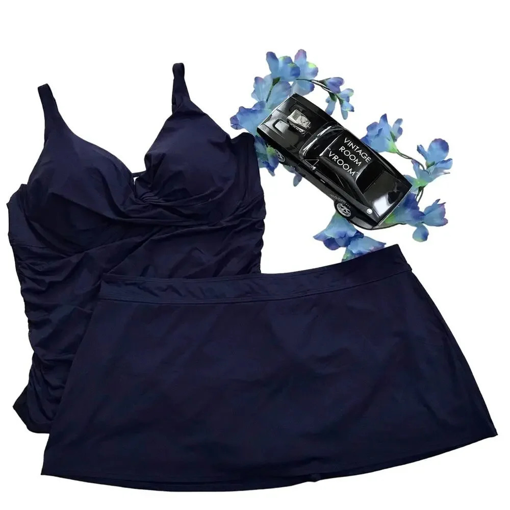 Anne Cole NWT 2 Piece Swimwear Women 24W